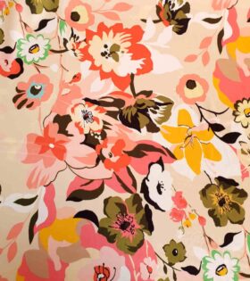 Imbali Silk Satin - Floral