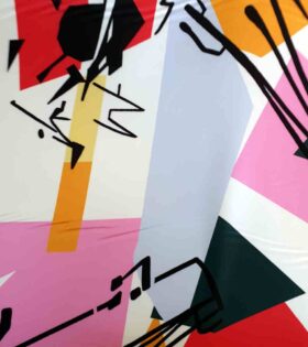 Imbali Silk Satin - Abstract