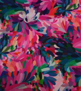 Imbali Silk Satin - Abstract