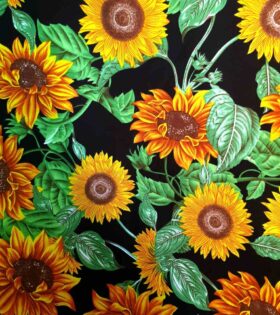 Printed Mini-Matt - Sunflower - Black
