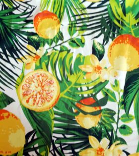 Printed Mini-Matt - Citrus - White