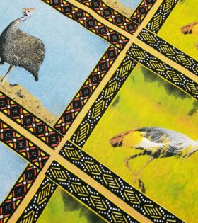 280cm Cotton Canvas - Africa - Taupe