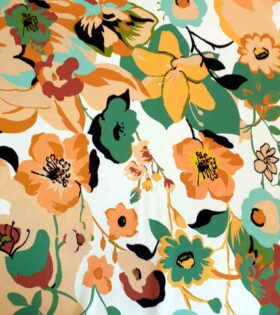 Imbali Silk Satin - Floral