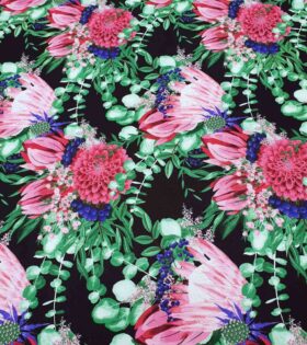 Printed Mini-Matt - Protea - Black
