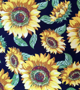 Printed Mini-Matt - Sunflower - Black