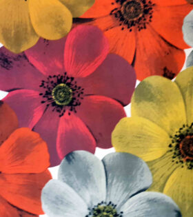 Printed Mini-Matt - Floral - Orange