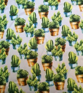 Printed Mini-Matt - Succulents - Grey