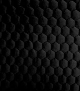 Belle Hexa Quilted Velvet  - Black Caviar