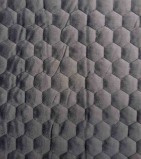 Belle Hexa Quilted Velvet  - Graphite