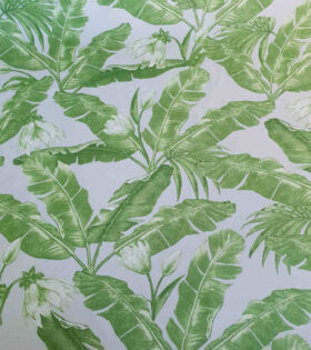 Printed Mini-Matt - Leaves - Grey