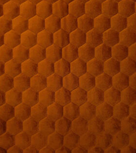 Belle Hexa Quilted Velvet  - Umber