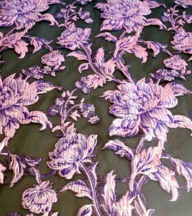 Organdy Brocade - Purple