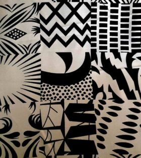 Printed Mini-Matt - Abstract - Beige
