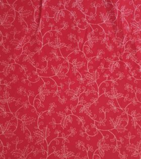Printed Mini-Matt - Christmas Leaves - Red