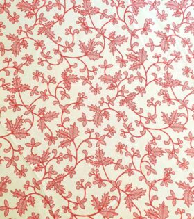 Printed Mini-Matt - Christmas Leaves - Ivory