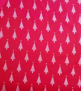 Printed Mini-Matt - Christmas Tree - Red