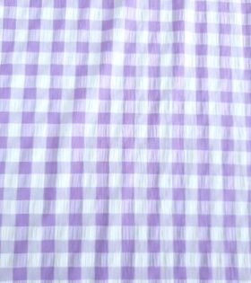 Gingham Seer Sucker - Lilac