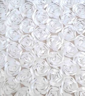Satin Rose Cut - White
