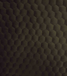 Belle Hexa Quilted Velvet  - Turkish Coffee