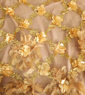 Imported Glitter Tulle - Gold