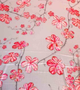 Printed Armani Satin - Floral