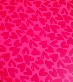 Printed Barbie - Hearts - Pink