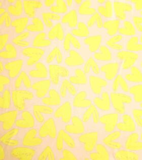 Printed Barbie - Hearts - Yellow