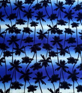 Printed Cotton Poplin - Blue