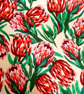 Printed Mini-Matt - Protea - Beige