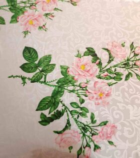Printed Digital Jacquard Armani Satin - Floral