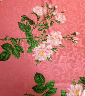 Printed Digital Jacquard Armani Satin - Floral