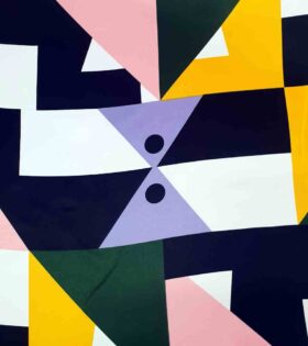 Digital Printed Duchess Satin - Abstract