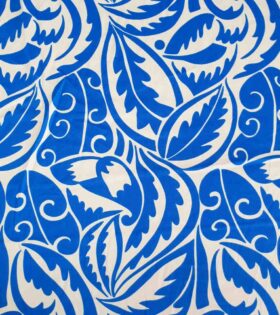 Printed Armani Satin - Leaves