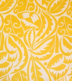 Printed Armani Satin - Leaves