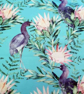 150cm Cotton Canvas - Proteas & Birds