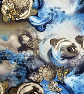 DTY Brushed Knit - Abstract