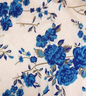 Rose Brocade LM91028 - Royal Blue