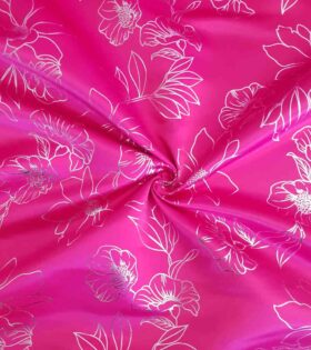 Plain Foil Duchess Satin - Cerise Pink