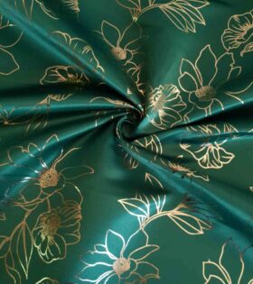 Plain Foil Duchess Satin - Emerald Green