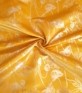 Plain Foil Duchess Satin - Mustard