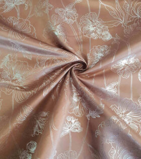 Plain Foil Duchess Satin - Light Brown