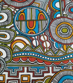 Printed Mini-Matt - Abstract - Multicolored