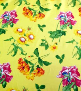 Printed Mini-Matt - Floral - Lemon