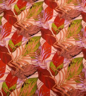 Printed Mini-Matt - Leaves - Peach