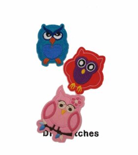 Iron On Motifs - Set of 3 - Owls 1