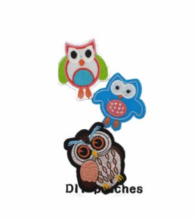 Iron On Motifs - Set of 3 - Owls 2