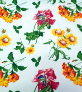 Printed Mini-Matt - Floral - White