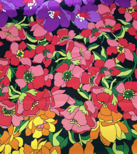 Digital Printed Duchess Satin - Floral