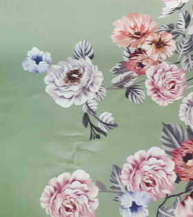 Digital Printed Duchess Satin - Floral
