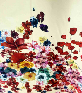 Digital Printed Duchess Satin - Floral